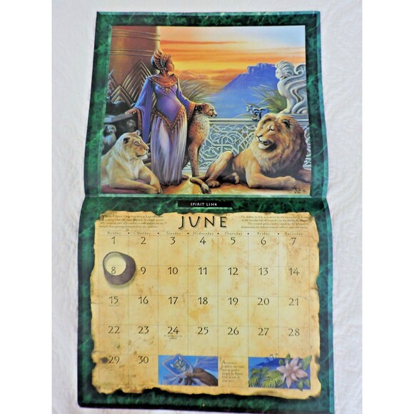 Magic The Gathering 1997  Wall Calendar 12 Magic Art Paintings 12x14 inches EUC - Picture 7 of 14